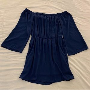 Royal blue altar’d state off the shoulder dress